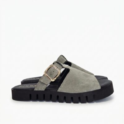 Klapki w stylu barefoot popiel model B-3