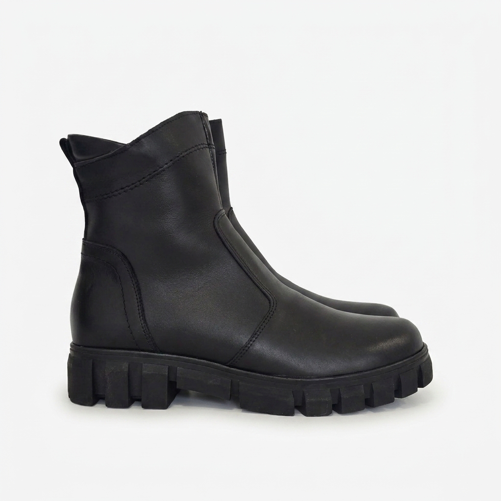 Skórzane damskie botki czarny lico model M-48