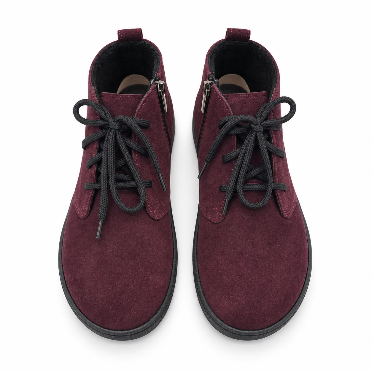Barefooty skórzane damskie burgundowe model B-10
