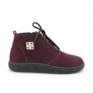 Barefooty skórzane damskie burgundowe model B-10