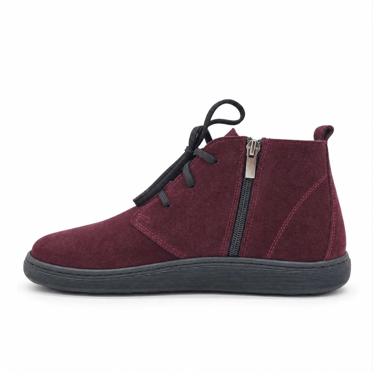 Barefooty skórzane damskie burgundowe model B-10