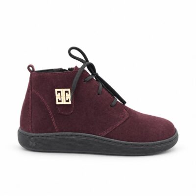 Barefooty skórzane damskie burgundowe model B-10