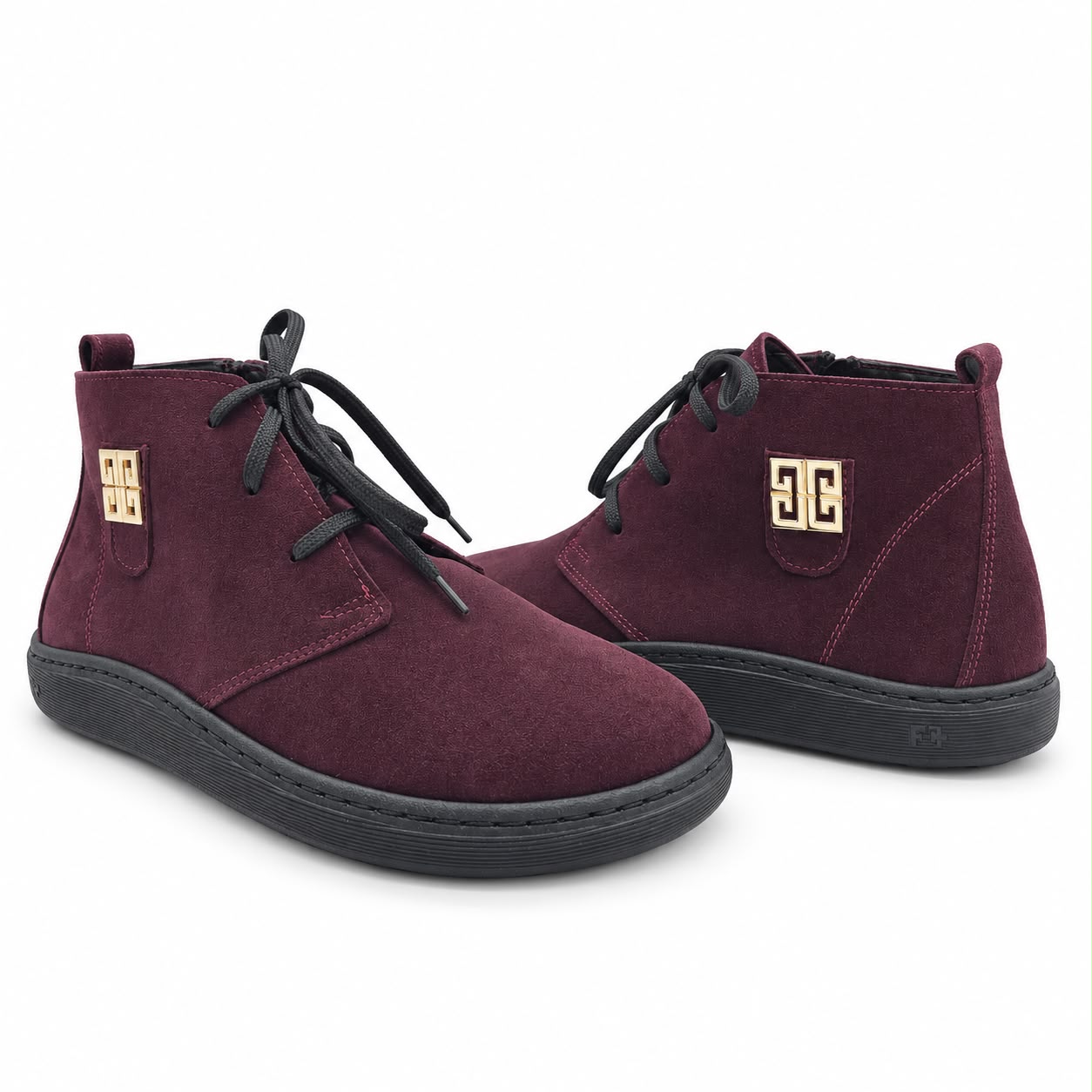 Barefooty skórzane damskie burgundowe model B-10