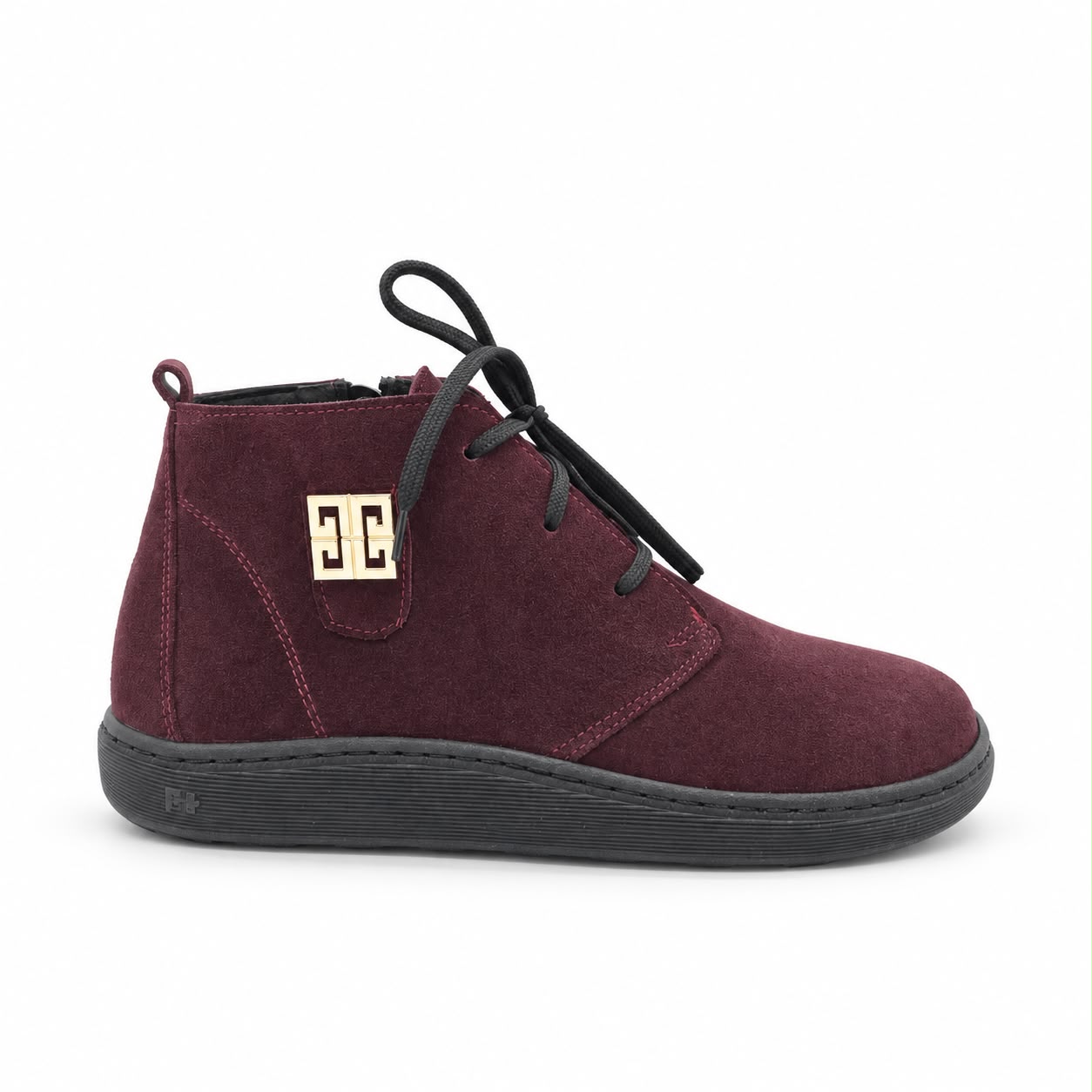 Barefooty skórzane damskie burgundowe model B-10