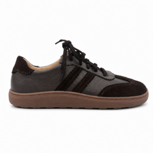 Sneakersy damskie skórzane brązowe model B-6