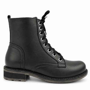 Botki damskie skórzane czarne model K-74