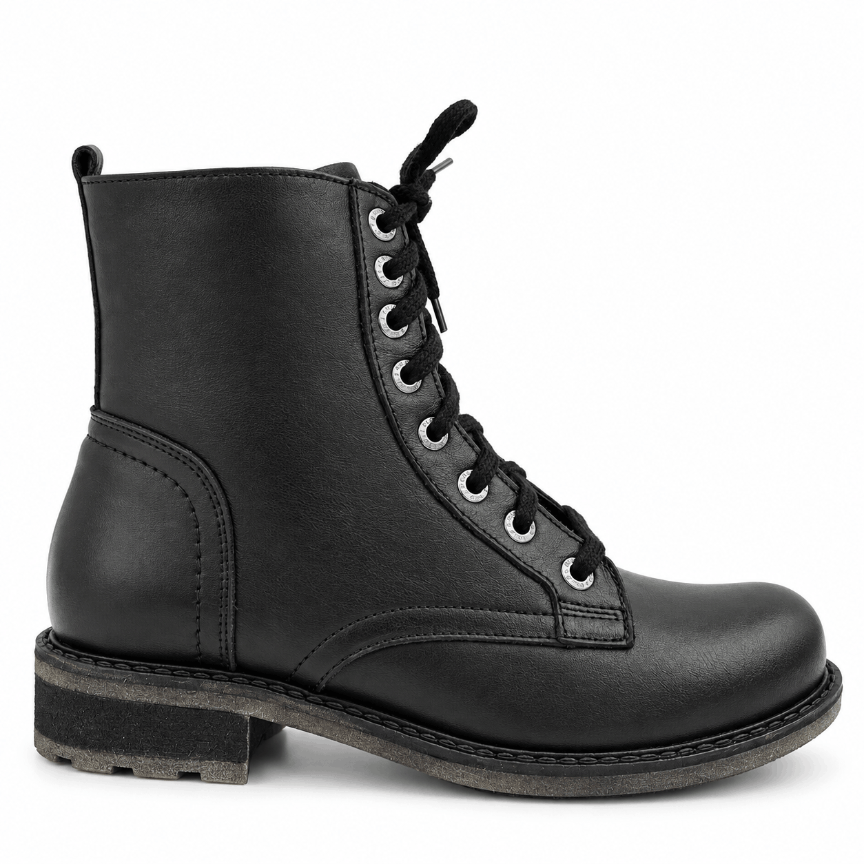 Botki damskie skórzane czarne model K-74