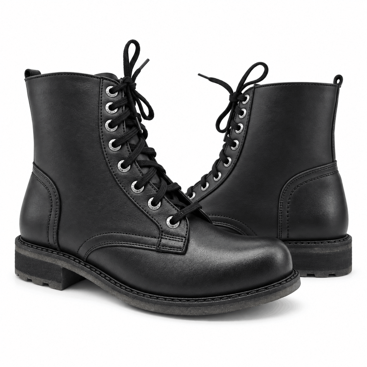 Botki damskie skórzane czarne model K-74