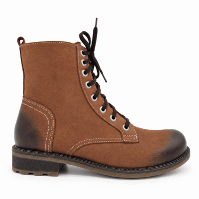 Botki damskie skórzane rude model K-74